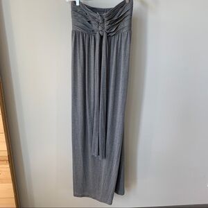 Pink‎ Martini Grey Strapless Maxi Dress Size S
